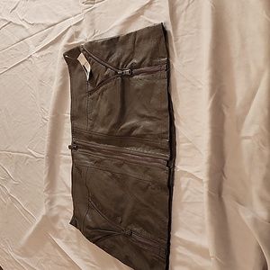 Leather Mini skirt.